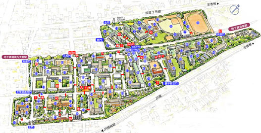九州大学周辺地図